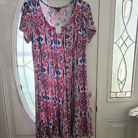 Sami & Jo Multicolor 1x Abstract Dress - Picture 1 of 3